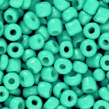 Seed beads 6/0 (4mm) Bright jade green